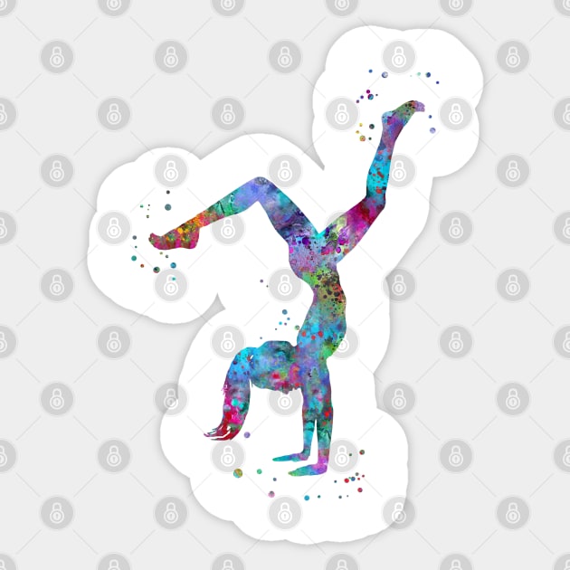 Handstand Sticker by RosaliArt